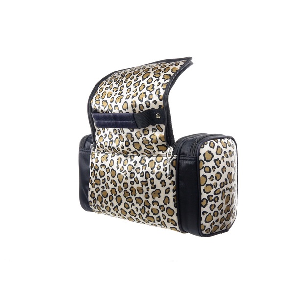 Hanging Travel Cosmetic Makeup Bag Leopard Print - Picture 3 of 6